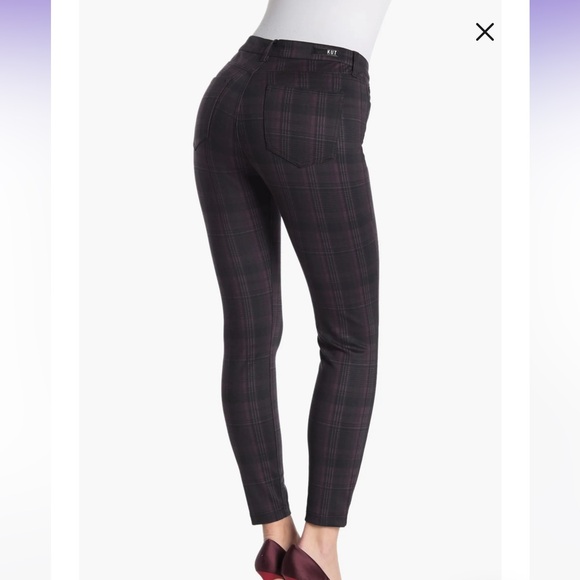 New Kut From The Kloth Plaid Skinny Ponte Pants - Picture 3 of 16
